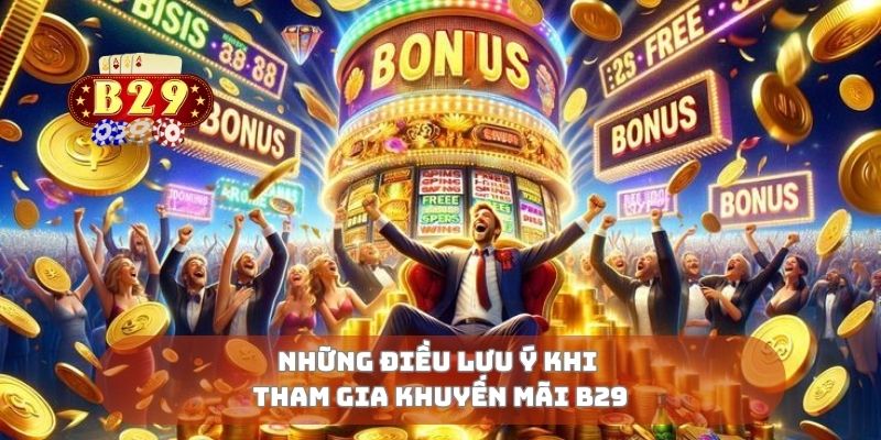 Những điều lưu ý khi tham gia khuyến mãi B29