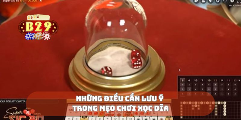 Những điều cần lưu ý trong mẹo chơi xọc dĩa