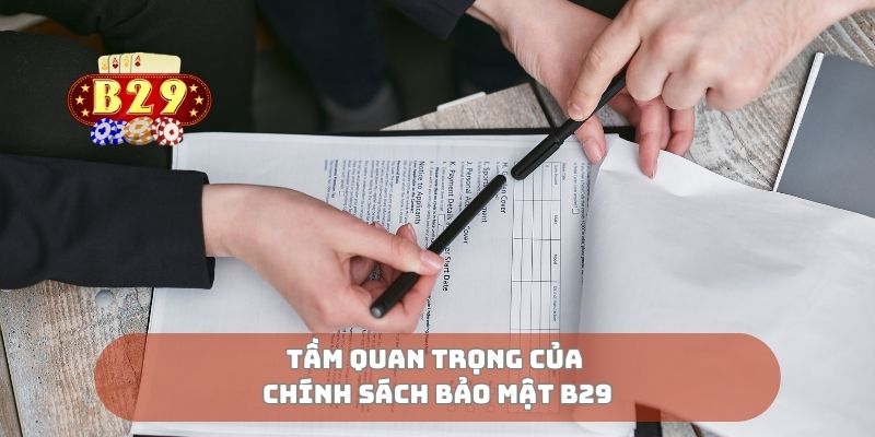 Tầm quan trọng của chính sách bảo mật B29